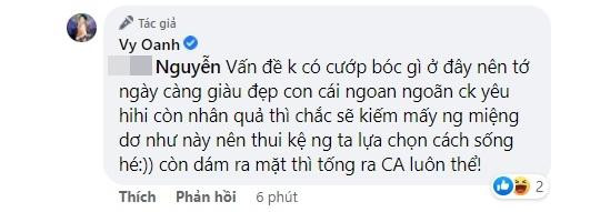 Vy Oanh noi gi truoc loi tru um som nhan qua bao vi 