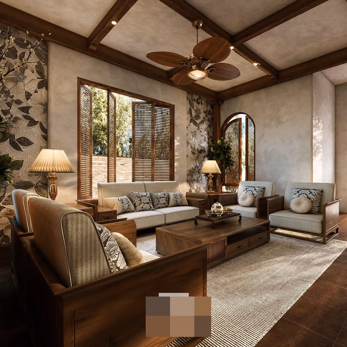 Nhà cấp 4 đẹp đến thảng thốt, bên trong như dinh thự ảnh 8