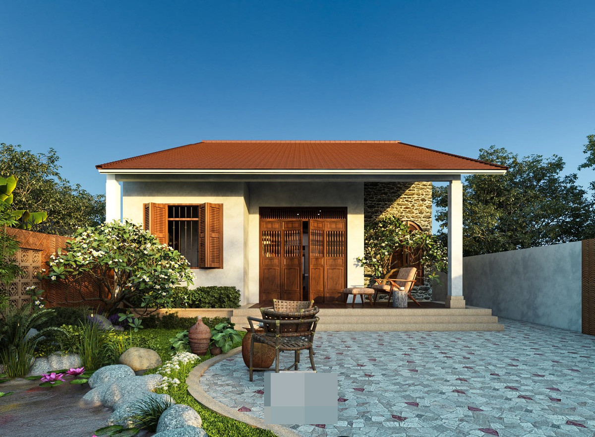 Nhà cấp 4 đẹp đến thảng thốt, bên trong như dinh thự ảnh 3