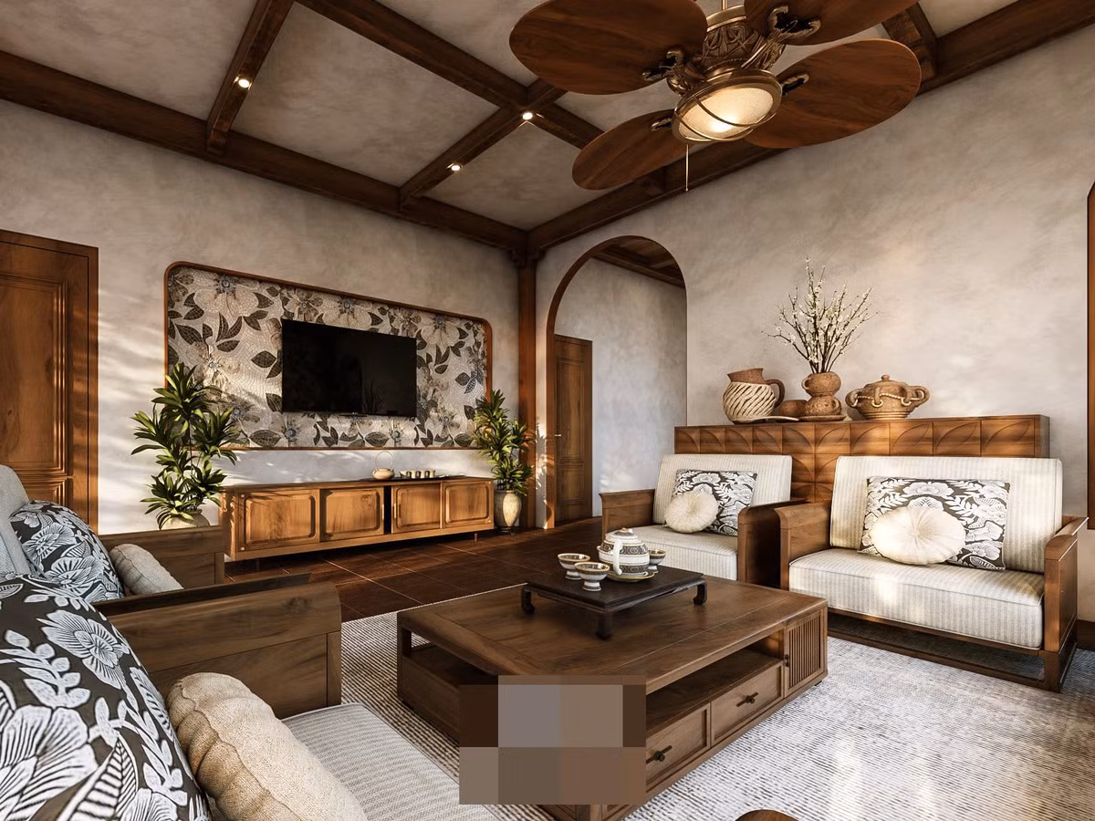 Nhà cấp 4 đẹp đến thảng thốt, bên trong như dinh thự ảnh 11