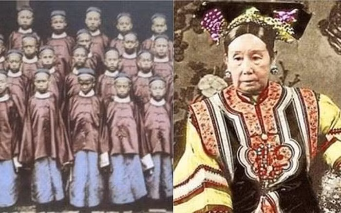 Vào thời phong kiến, người Trung Quốc quan niệm những đứa trẻ mang linh hồn thuần khiết sẽ hỗ trợ, bảo vệ cho chủ nhân tránh khỏi ác quỷ, sang thế giới bên kia bình an và tận hưởng cuộc sống vĩnh hằng. Tin vào điều này, Từ Hi Thái hậu sai người đi khắp nơi tìm đủ 100 đứa trẻ khoảng 10 tuổi vào cung với lý do là đưa chúng vào cung bầu bạn, vui chơi và hưởng phúc cùng mình.