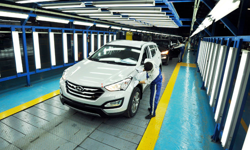 Sau những quy trình kiểm tra khắt khe từ phía Hyundai Hàn Quốc, từ ngày 1/12/2014, Nhà máy chính thức được cấp phép sản xuất hàng loạt Hyundai SantaFe 2015.