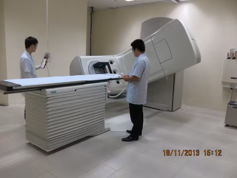 Máy xạ trị tại Bệnh viện Phổi T.Ư.