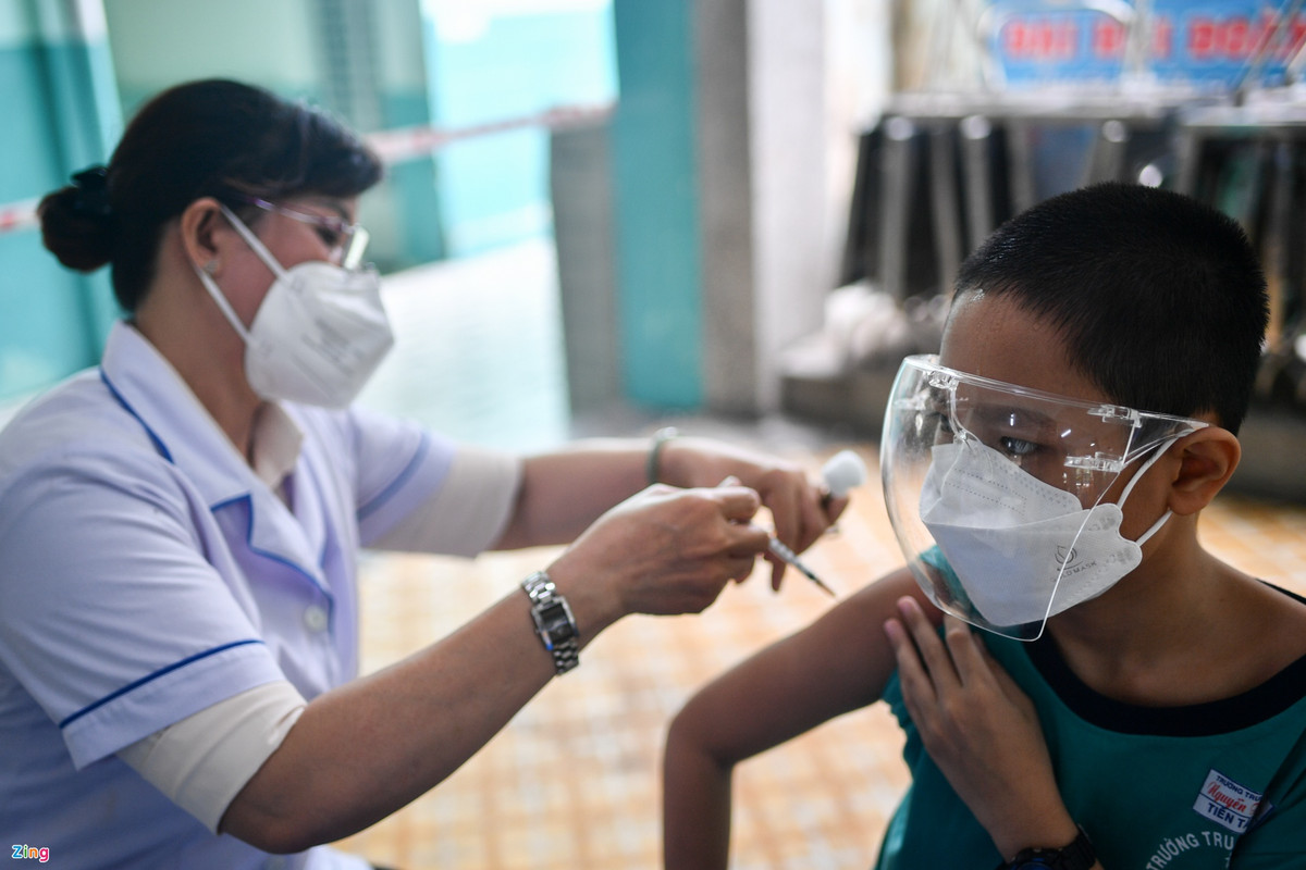 Dự kiến, chiến dịch tiêm vaccine phòng Covid-19 cho trẻ em trong nhóm tuổi 5-11 được ngành y tế TP.HCM triển khai trong 15 ngày.