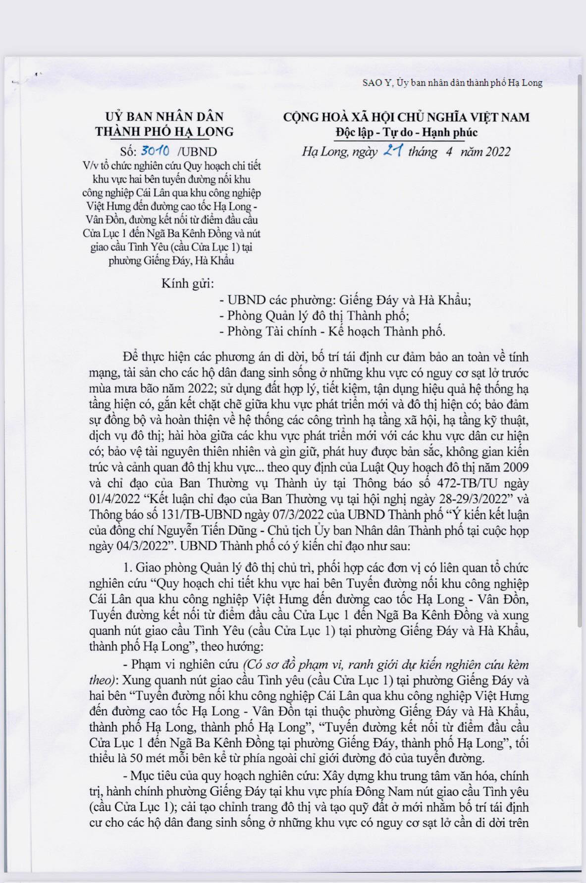 TP Ha Long lai de xuat 