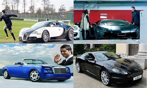 Siêu xe đắt giá nhất trong bộ sưu tập của Ronaldo là Bugatti Veyron có giá 1,7 triệu USD, theo sau là chiếc Rolls-Royce Phantom có giá 400.000 USD, Lamborghini Aventador LP 700-4 giá 318.000 USD và Aston Martin DB9 có giá 200.000 USD. Một năm siêu sao người Bồ Đào Nha chi khoảng 100.000 euro (gần 3 tỷ đồng) tiền bảo hiểm cho dàn siêu xe của mình.