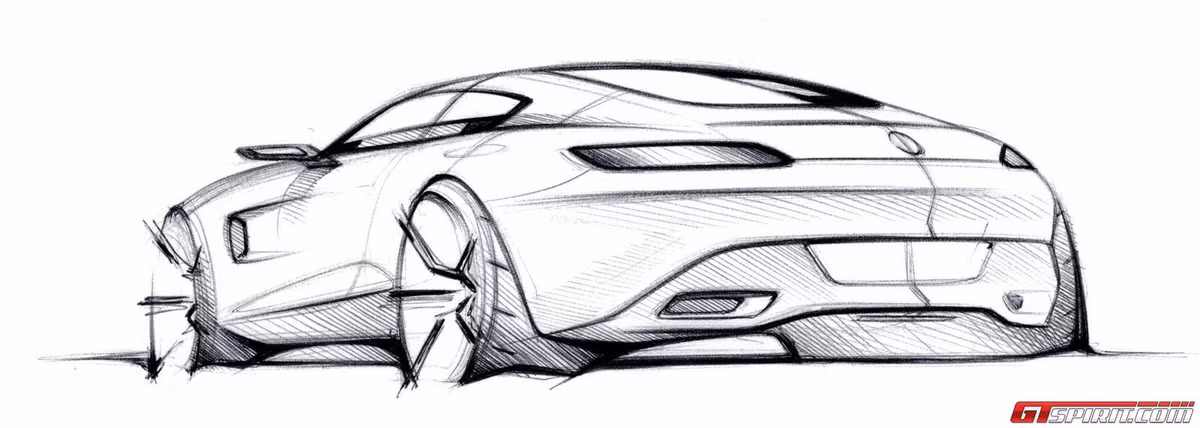 AMG GT Uncovered 2015 nhìn từ phía sau.