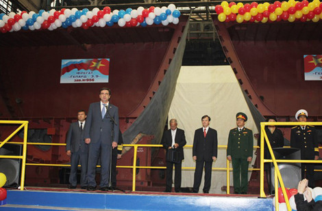 Lễ khởi đóng 2 tàu hộ vệ Gepard 3.9 cho Hải quân Nhân dân Việt Nam diễn ra ngày 24/9.