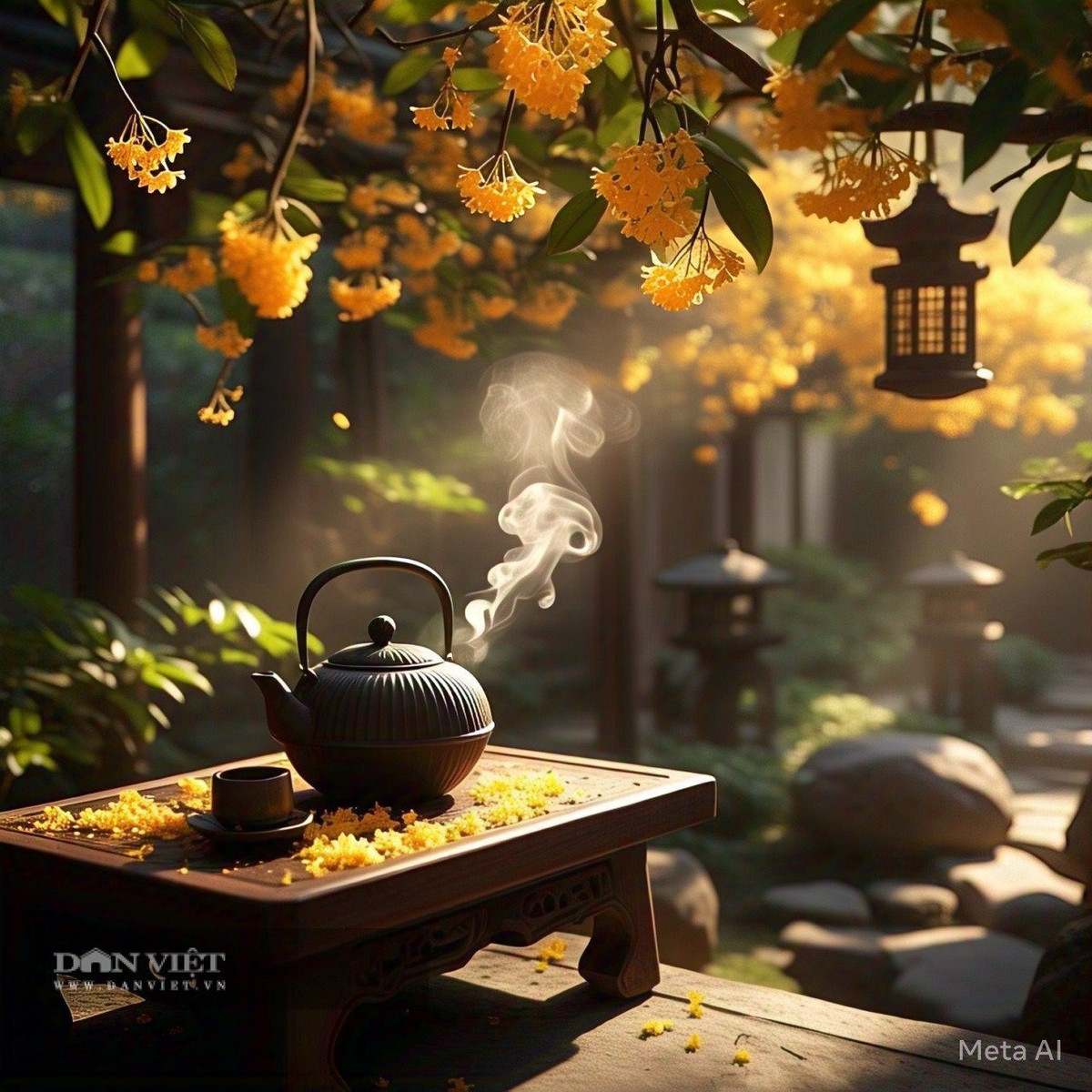  Cây cảnh mộc hương luôn bừng nở sắc hoa vàng cam vào dịp Tết Trung thu. Vào thời xưa, các sĩ tử chuẩn bị cho kỳ thi thường mang theo hoa mộc hương trong túi để cầu mong "thi đỗ".