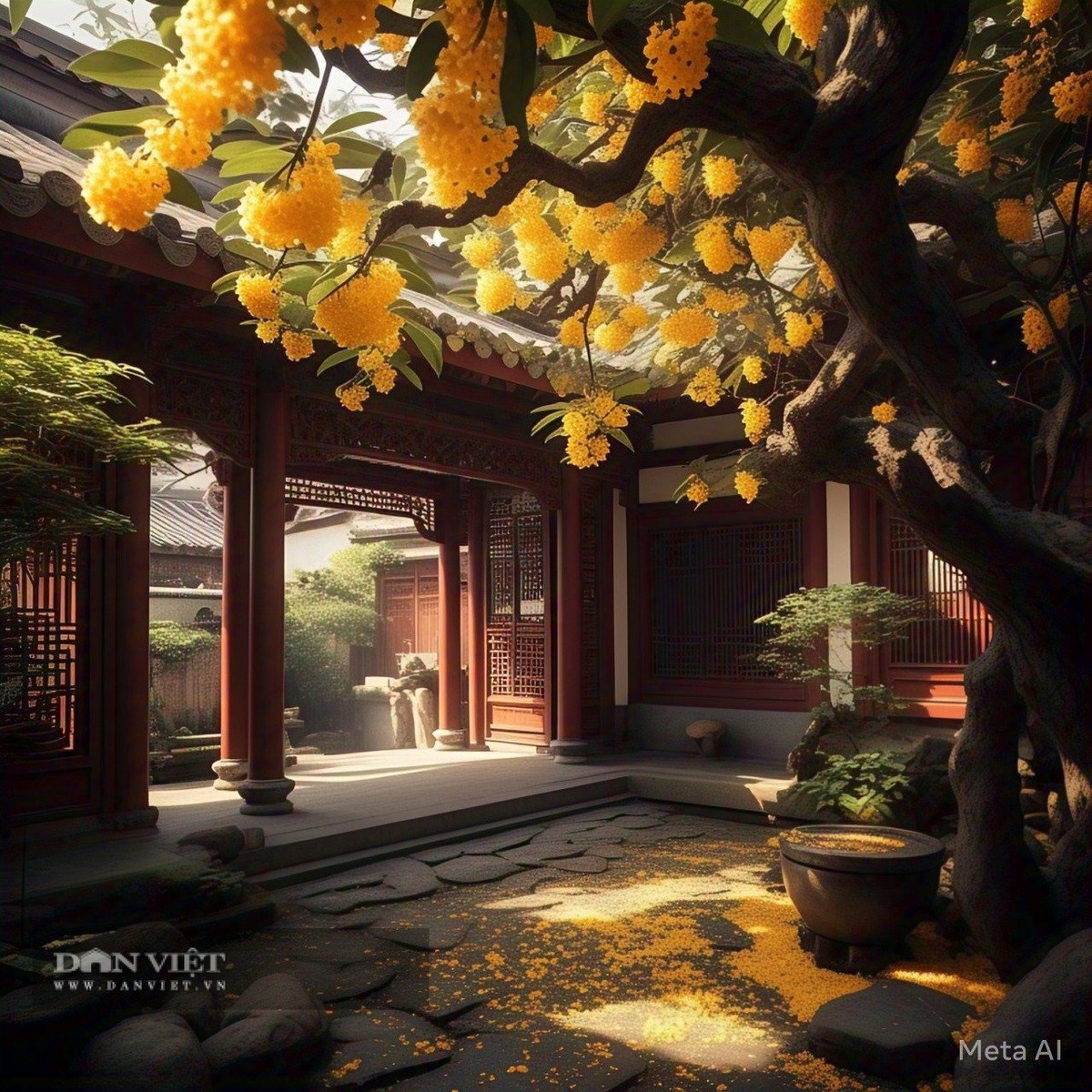 Đã có bài thơ cho rằng, cây cảnh này không phải đến từ thế giới loài người, nó đến từ mặt trăng. Một chút hương thơm từ hoa quế sẽ khiến cả thế giới nở hoa. Cây cảnh này nở hoa, hoa tuôn như suối, hương hoa sẽ tràn ngập khắp núi non, đồng ruộm, nhuộm không khí thành một bầu trời thần tiên. 