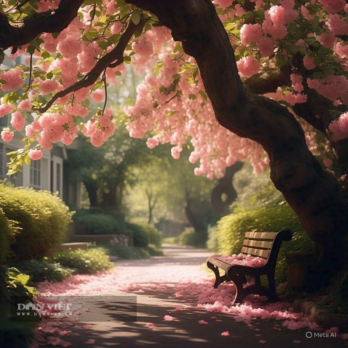  Hoa thường ra từ tháng 4 đến tháng 5, và hạt chín từ tháng 9 đến tháng 10. Nụ hoa màu đỏ và khi nở ra có màu hồng xen màu trắng rất xinh đẹp. Cây cảnh này có khả năng sinh sản vô địch, hoa nở dày đặc, trĩu cành, nhìn xa giống như cây kem bông khổng lồ, hoàn toàn không có lá. 