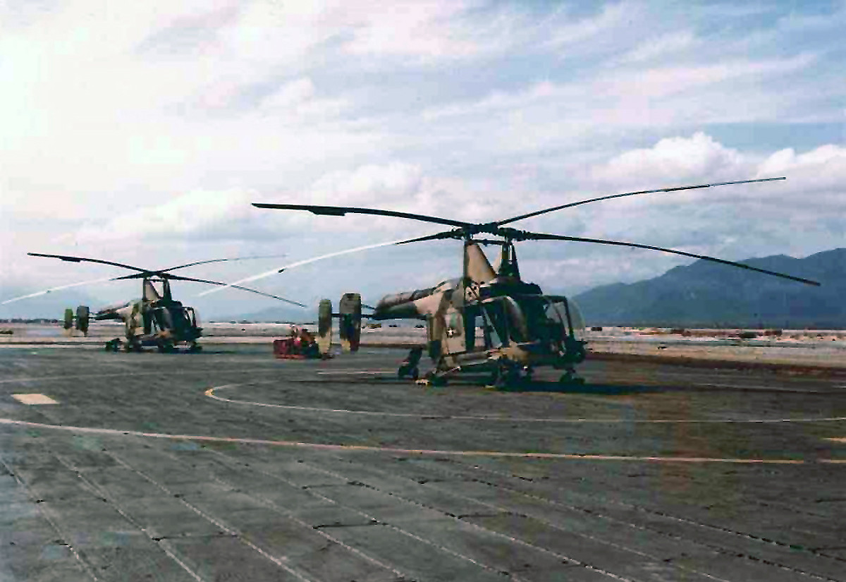 Trực thăng Mỹ tại Cam Ranh. Ảnh: Museum.vhpa.org.