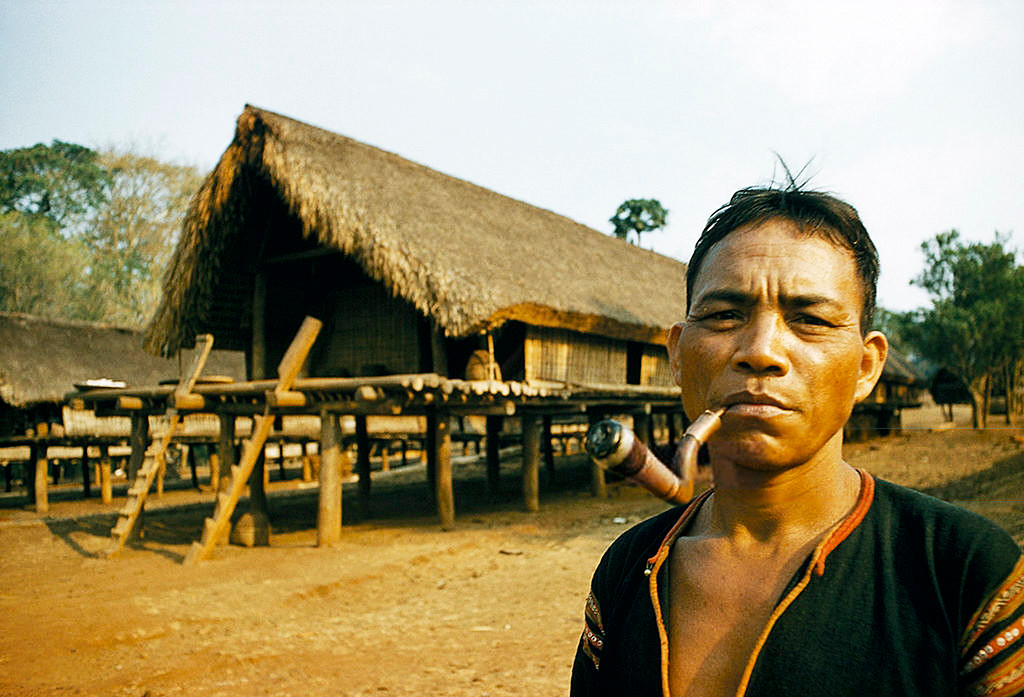 Chân dung một người đàn ông dân tộc Ê Đê ở Buôn Ma Thuột.