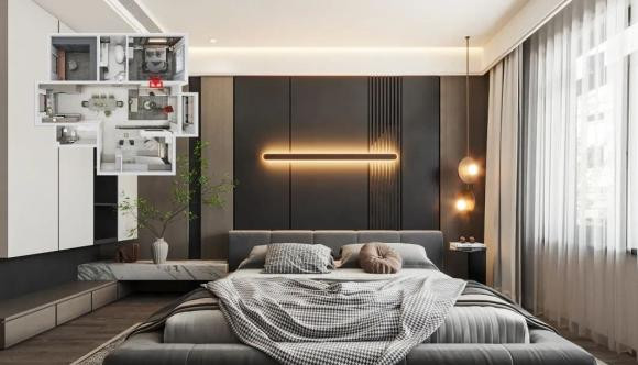 Can nha 130㎡, ba phong ngu va hai sanh cuc thoang dang-Hinh-5