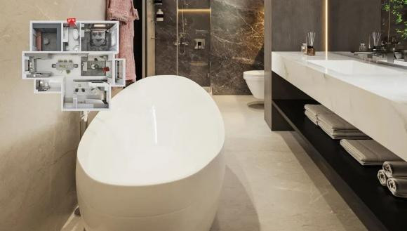 Can nha 130㎡, ba phong ngu va hai sanh cuc thoang dang-Hinh-6