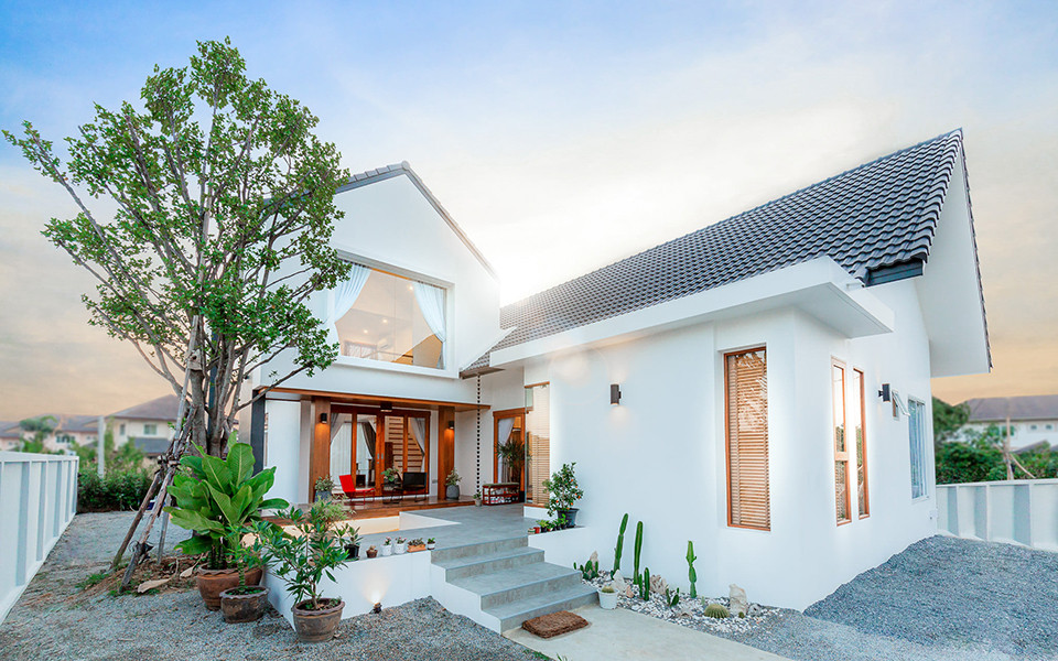 Ngoi nha 2 tang theo phong cach Muji, dep nhe nhang