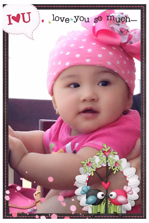 Bé Na bụ bẫm, xinh như thiên thần.