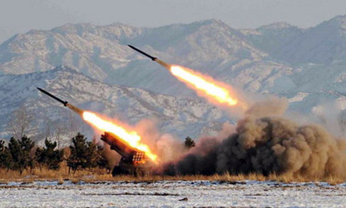 Từ đầu năm đến nay Triều Tiên đã 19 lần bắn tên lửa hoặc đạn pháo (ảnh tư liệu) - Ảnh: KCNA