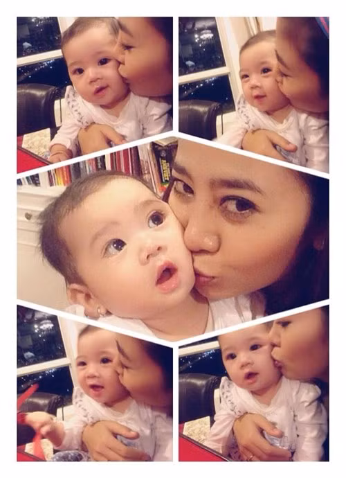 Hạnh phúc khi được làm mẹ, Mai Phương thường xuyên chia sẻ những hình ảnh về Thiên Như cũng như dành cho con gái những lời ngọt ngào, âu yếm.