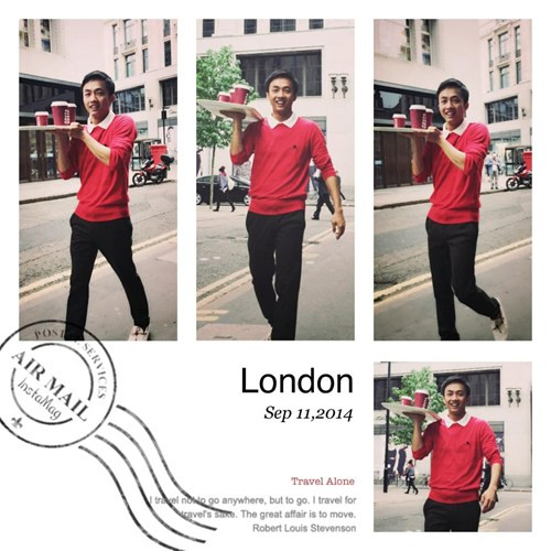 Chàng doanh nhân còn hài hước chia sẻ: "Ngày cuối, phục vụ, bưng bê, xách đồ ... cho mọi người để gỡ chi phí cho chuyến đi".