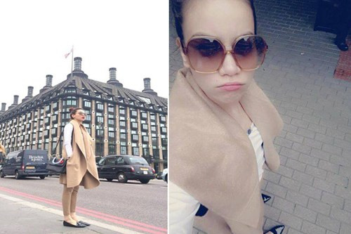 Hồ Ngọc Hà lại tìm thấy niềm thích thú với shopping và tạo dáng.