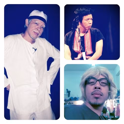 Đây cũng là hình ảnh những vai diễn của Thái Hòa từng để lại ấn tượng cho khán giả: A Sửu kịch "Người vợ ma", vai Ku Hù kịch "Quả tim máu" và vai ông Tư Phân Trần vở "Cưới dùm".