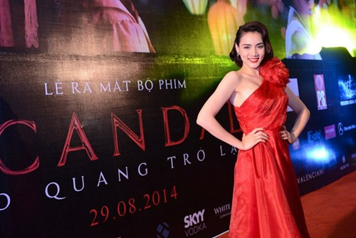 Trang Nhung trong buổi ra mắt phim "Scandal Hào quang trở lại".