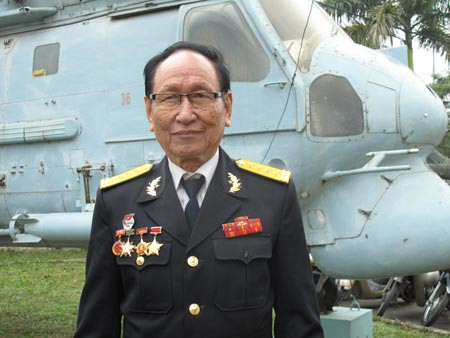 Đại tá Trần Trọng Duyệt (hiện trú tại Khu tập thể Đoàn 6 Hải quân, Cầu Rào, Hải Phòng), nguyên Trại trưởng cuối cùng của Trại tù binh Hỏa Lò. Ảnh: CAND.