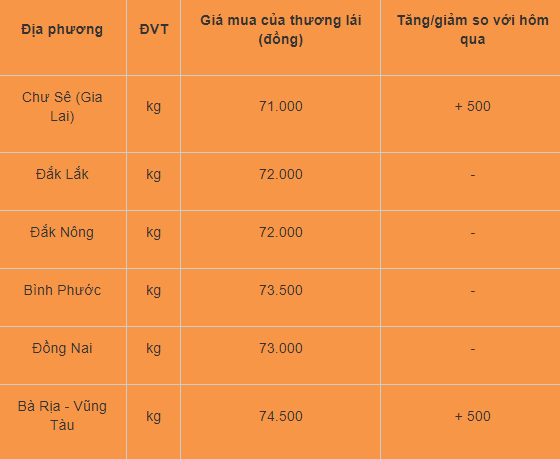 Gia tieu hom nay 6/8: Tiep tuc tang, cao nhat 74.500 dong/kg