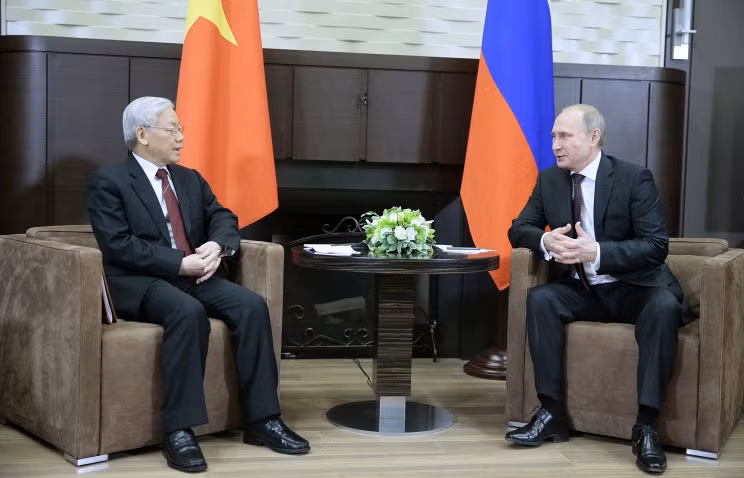 Tổng bí thư Nguyễn Phú Trọng hội đàm với Tổng thống Putin.