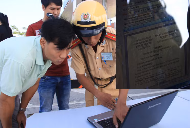 Qua thông tin có trên hệ thống, tài xế đã chấp hành nghiêm quyết định xử lý của CSGT.