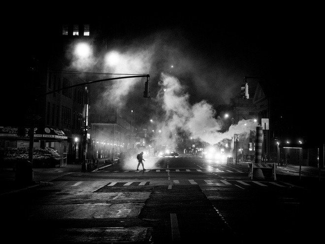 Đại lộ số 8 ở Manhattan yên tĩnh lạ thường.