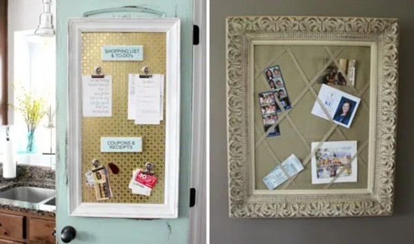  5. Bảng thông báo: Ban này rất tiện lợi, nếu bạn thường phải để lại ghi chú cho các thành viên trong gia đình.