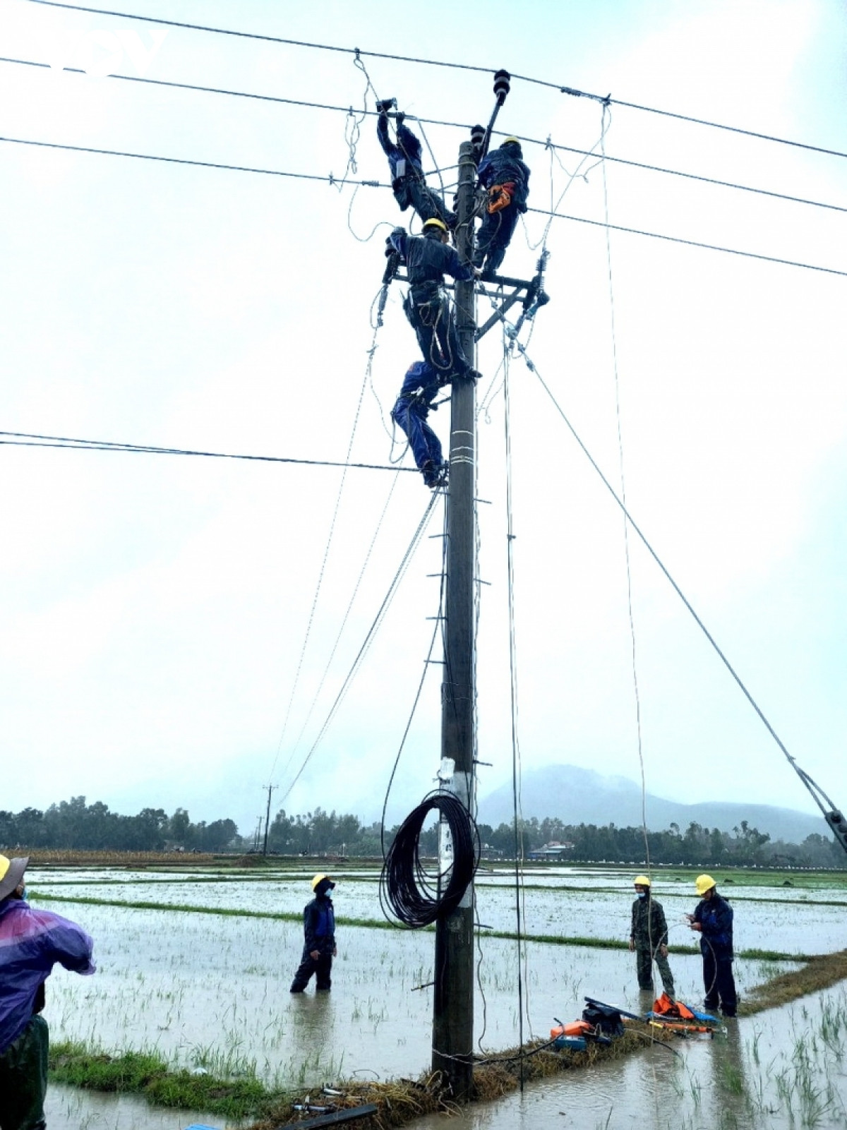 Cac tinh mien Trung no luc khoi phuc luoi dien hu hong sau lu-Hinh-4