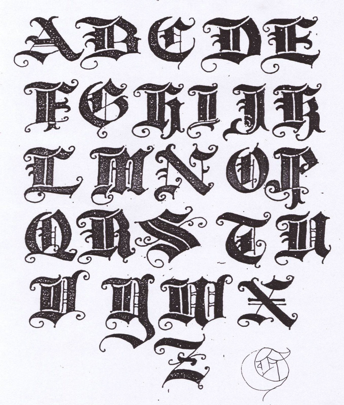 Về mặt từ nguyên, tên gọi "alphabet" bắt nguồn từ 2 chữ Phoenica là "Aleph" và "Beth", sau trở thành hai mẫu tự đầu tiên "Alpha" và "Beta" của chữ Hy Lạp.