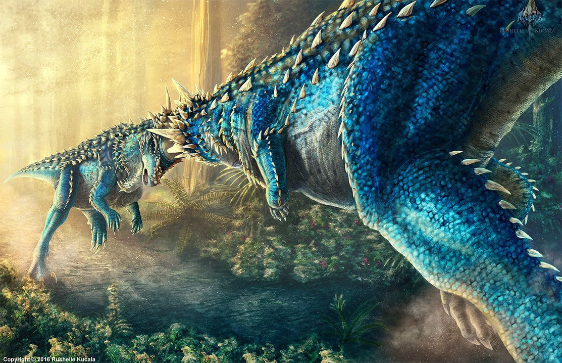 Cụ thể, khủng long Pachycephalosaurus có tập tính đối đầu giống ở loài cừu sừng lớn hoặc bò xạ ngày nay. Các cá thể đực sẽ đâm đầu vào nhau, và cổ, thân mình chúng sẽ giãn dài ra để truyền ứng suất trong quá trình đâm.