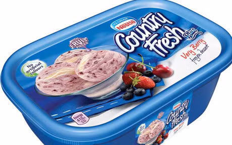 Nestle là thương hiệu kem lâu đời trên thế giới, chủ yếu là hương vị sô cô la và dâu tây.