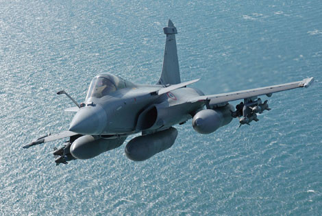 Tiêm kích đa năng hạng nặng Rafale.