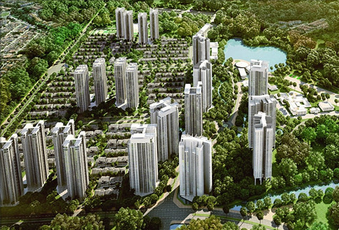 Phối cảnh dự án Khu đô thị Park City.