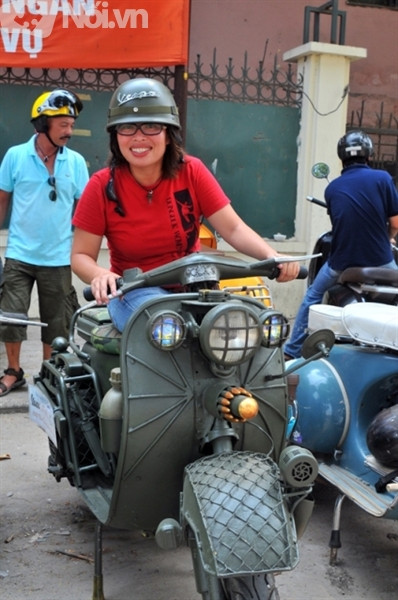 Vespa được độ giống hệt xe chuyên dụng thời chiến.