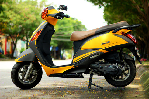 Tuy là xe cho phái yếu nhưng với thiết kế sang trọng, Attila Alizabeth vẫn được một biker chọn để độ.