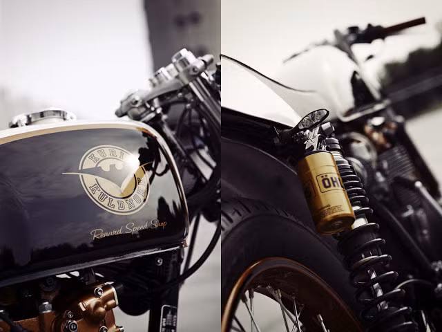 Chiếc xe đời 1979 bóng bẩy với màu cafe đúng chất.