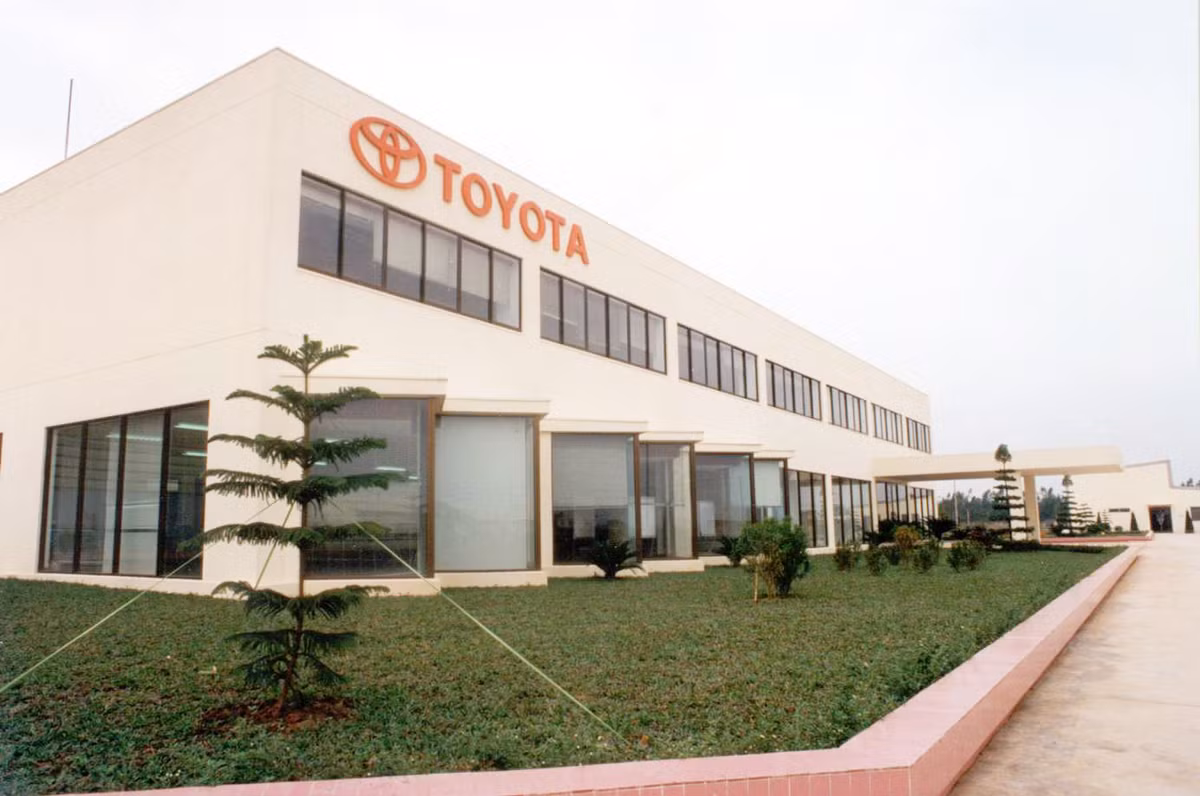 Một góc nhà máy Toyota Vĩnh Phúc.