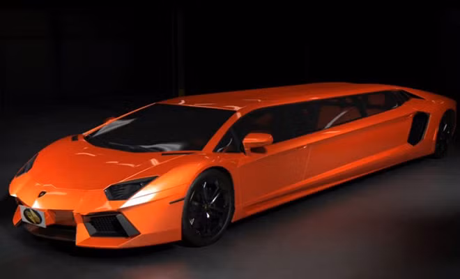 Lamborghini Aventador Stretch Limo với giá trị chưa xác định. Phiên bản limousine của siêu xe hàng đầu của Lamborghini được công ty chuyên sản xuất xe limousine Cars for Stars chế tạo năm 2013. Siêu xe này không chỉ được kéo dài kích thước mà còn được nâng cấp động cơ lên mức công suất 700 mã lực. Nội thất xe được thiết kế lại với rất nhiều đồ chơi công nghệ như tivi plasma, quầy rượu và có đủ không gian cho 7 người.