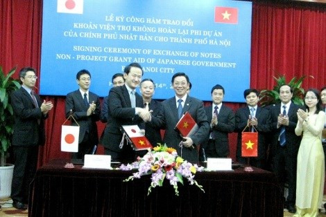 Trong gói viện trợ vừa ký giữa Chính phủ Nhật Bản với UBND TP Hà Nội về gói viện trợ không hoàn lại, Nhật Bản sẽ cung cấp cho công an TP Hà Nội những chiếc ô tô thế hệ mới thân thiện với môi trường như: xe hơi hybrid, xe hơi điện, xe hơi diesel sạch... với tổng giá trị 500 triệu Yên (tương đương 100 tỷ đồng). Ảnh: An ninh Thủ đô.