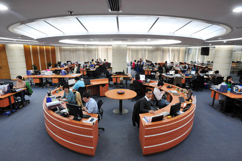 Môi trường làm việc tại FPT Online. Ảnh: FPT Online.