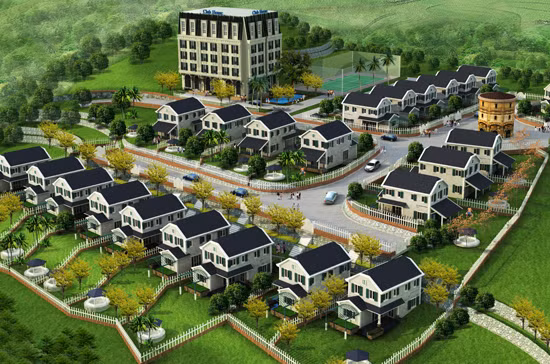 Tại Hà Nội, rất nhiều dự án biệt thự cũng từng rao bán với giá rất "bèo", chủ yếu là những biệt thự nằm ở ngoại thành. Tại Ba Vì, biệt thự thuộc dự án Country House (của Công ty cổ phần Archiland Viet Nam) có diện tích từ 300 - 800 m2, được bán với giá khoảng 1,6 - 2,3 tỷ đồng/căn, tùy vị trí vào thời điểm năm 2011. Tính ra mỗi m2 biệt thự chỉ rơi vào khoảng hơn 5 triệu đồng.