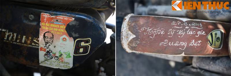 Điều khá bất ngờ là chủ chiếc Minsk sừng trâu cũng mang tuổi Sửu (tức là tuổi con trâu). Anh cũng cho biết, từ ngày sở hữu chiếc xe, suốt 4 năm qua anh chưa bao giờ rửa xe vì nó mang trên mình rất nhiều bụi đường, cùng anh đi khắp nơi và tới các chương trình giao lưu từ thiện.