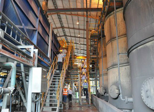 Tới nay, nhà máy đã luyện được khoảng hơn 2 tấn vàng.