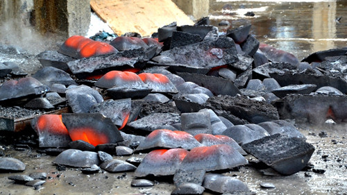 Gang thành phẩm ra lò đạt tiêu chuẩn kỹ thuật là nguyên liệu để luyện thành phôi thép, phục vụ sản xuất thép cán.